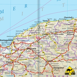 Algérie / Tunisie - Carte touristique - 1 : 1 700 000