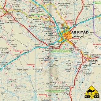 Arabie Saoudite - Carte touristique - 1 : 1 800 000