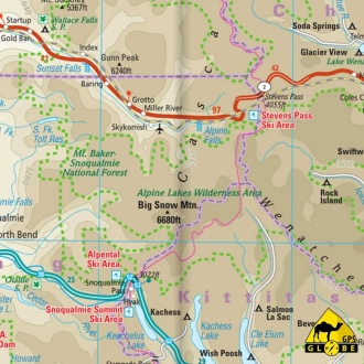 Etats-Unis (Nord Ouest) - Carte touristique - 1 : 750 000