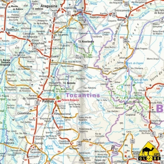 Brésil - Carte touristique - 1 : 3 850 000