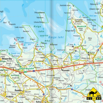 Estonie - Carte voyage - 1 : 275 000