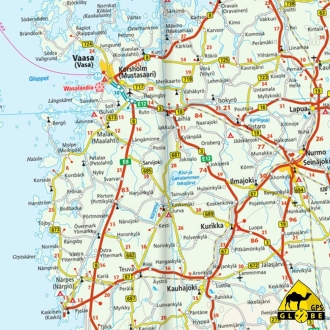 Finlande (+ nord scandinavie) - Carte touristique - 1 : 875 000