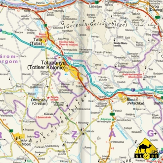 Hongrie - Carte touristique - 1 : 380 000