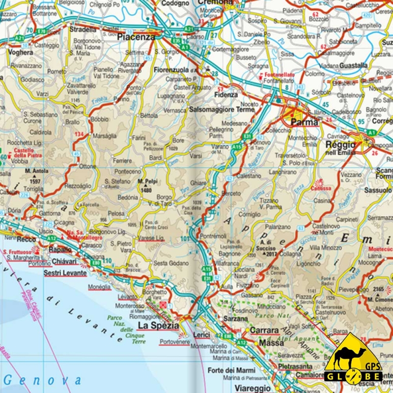 carte italie touristique