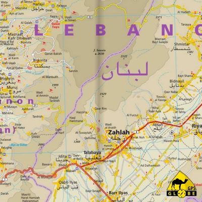 Liban - Carte touristique - 1 : 200 000