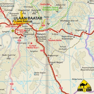 Mongolie - Carte touristique - 1 : 1 600 000
