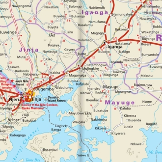 Ouganda - Carte touristique - 1 : 600 000