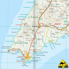 Algarve (Portugal) - Carte touristique - 1 : 100 000