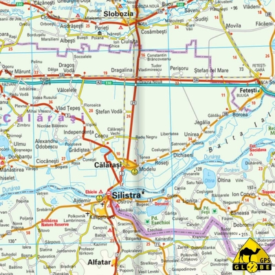 Roumanie / Moldavie - Carte voyage - 1 : 600 000