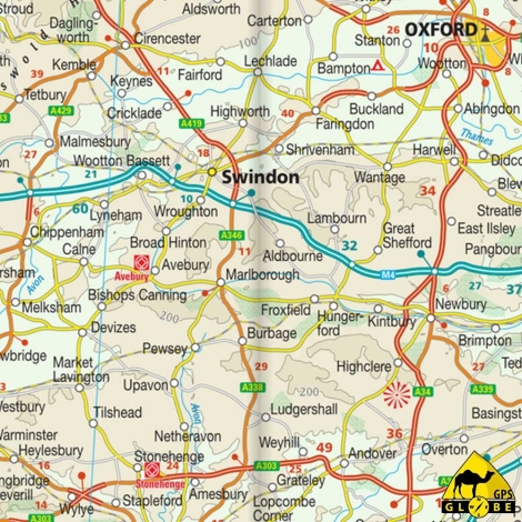 Royaume-Unis - Carte touristique - 1 : 750 000