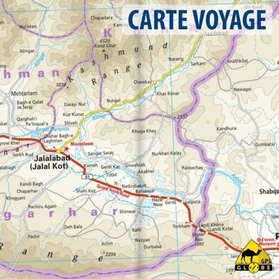Afghanistan - carte voyage - 1 : 1 000 000