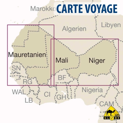 Afrique de l'Ouest - Carte voyage - 1 : 2 200 000