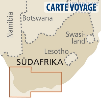 Afrique du Sud (région du Cap) - Carte voyage - 1 : 500 000