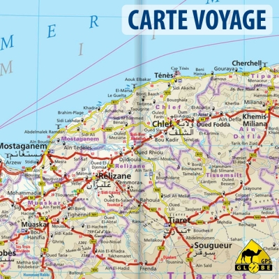 Algérie / Tunisie - Carte voyage - 1 : 1 700 000