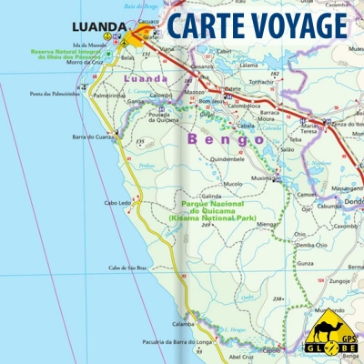 Angola - Carte touristique - 1 : 1 400 000