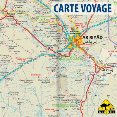 Arabie Saoudite - Carte voyage - 1 : 1 800 000