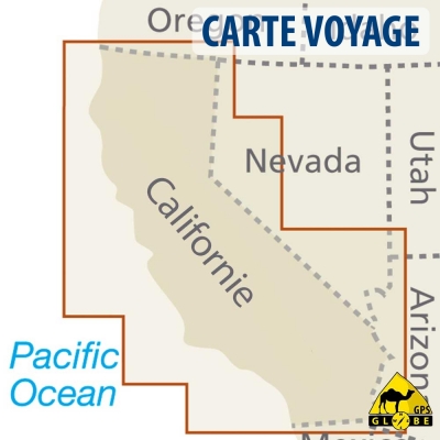 Etats-Unis (Californie) - Carte voyage - 1 : 850 000