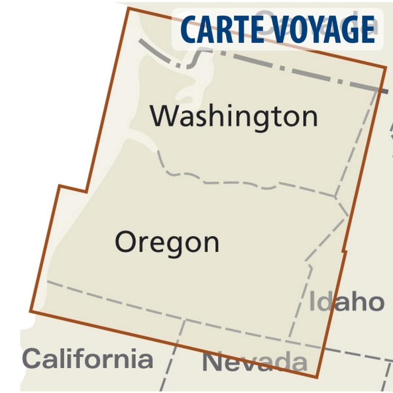 Etats-Unis (Nord Ouest) - Carte touristique - 1 : 750 000