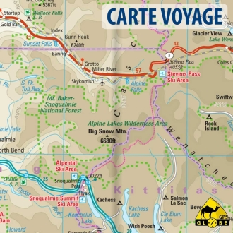 Etats-Unis (Nord Ouest) - Carte touristique - 1 : 750 000