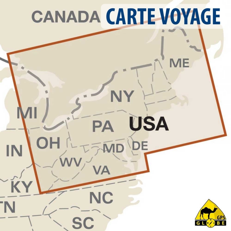 GPS Globe - Carte touristique du Nord Ouest des Etats-Unis