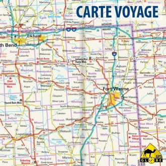 Etats-Unis (Midwest) - Carte touristique - 1 : 600 000