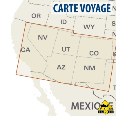 Etats-Unis (Sud Est) - Carte voyage - 1 : 1 250 000