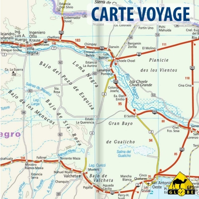 Argentine - Carte voyage - 1 : 2 000 000