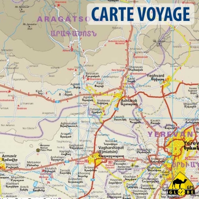 Arménie - Carte voyage - 1 : 250 000