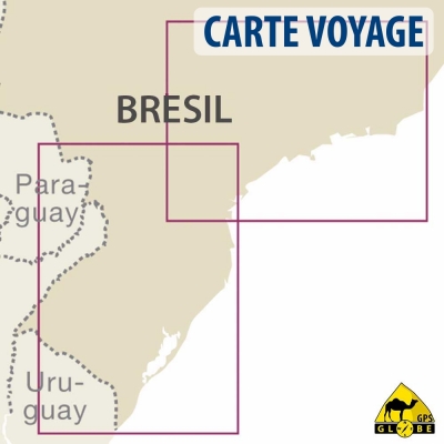 Brésil (sud) - Carte voyage - 1 : 1 200 000