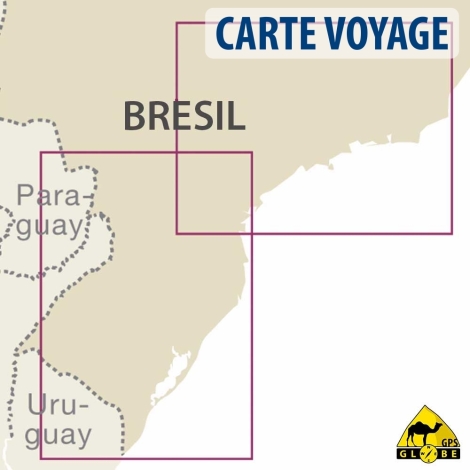 Brésil (sud) - Carte voyage - 1 : 1 200 000