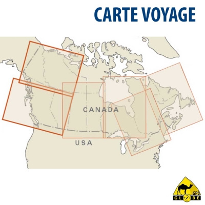 Canada (Ouest) - Carte voyage - 1 : 1 900 000