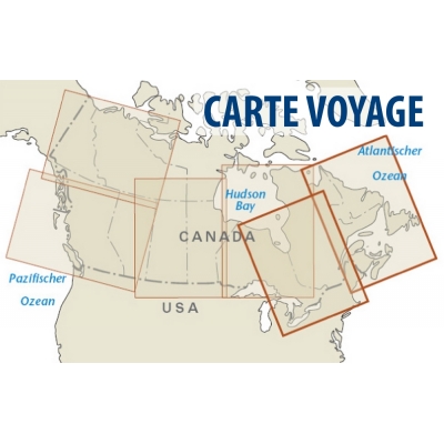 Canada (Est) - Carte voyage - 1 : 1 900 000