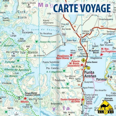 Chili - Carte voyage - 1 : 1 600 000