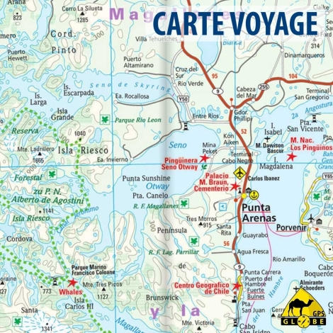 Chili - Carte voyage - 1 : 1 600 000