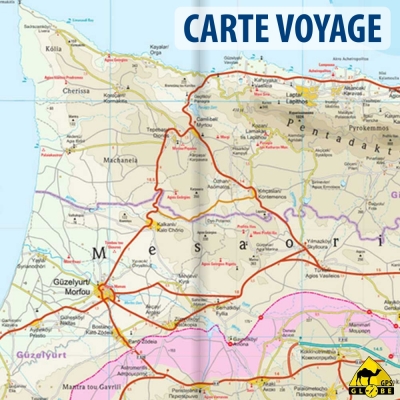 Chypre - Carte touristique - 1 : 150 000