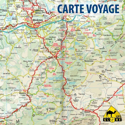 Maroc - Carte voyage - 1 : 1 000 000