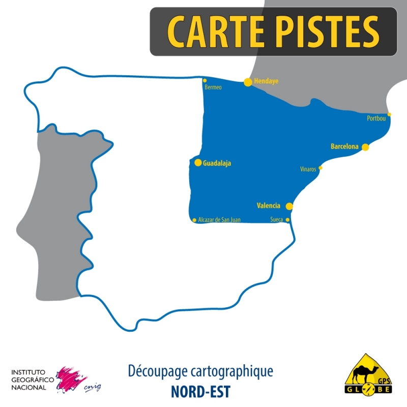 Carte tout terrain Nord est de l'Espagne au 1 : 50 000