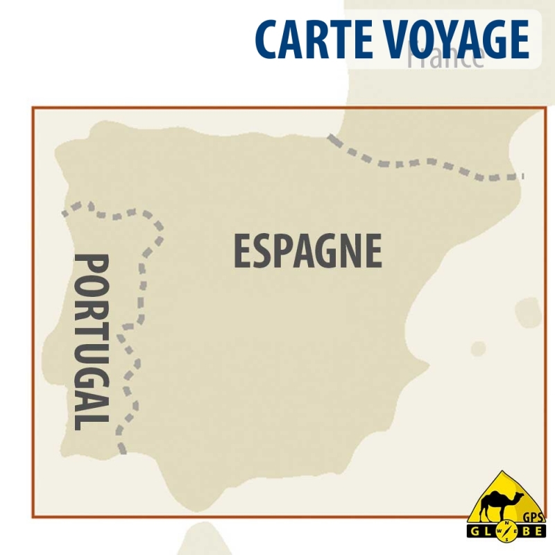 GPS Globe - Carte touristique de l'Espagne / Portugal au 1 : 900 000