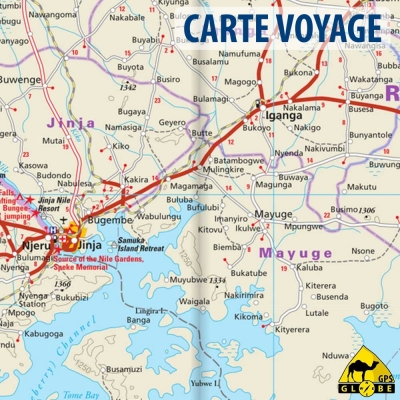 Ouganda - Carte voyage - 1 : 600 000