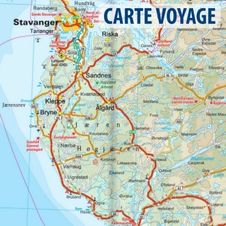 Norvège Sud  - Carte voyage - 1 : 500 000