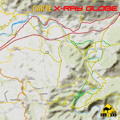 Sardaigne - X-Ray Globe - 1 : 30 000 TOPO Relief