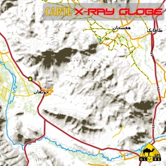 IRAN - X-Ray Globe - 1 : 100 000 TOPO Relief