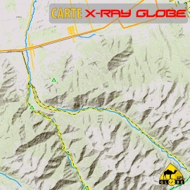 Kyrgystan - X-Ray Globe - 1 : 100 000 TOPO Relief