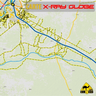 Botswana X-Ray Globe - 1 : 100 000 - TOPO Relief