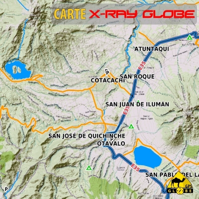 Equateur - X-Ray Globe - 1 : 100 000 TOPO Relief