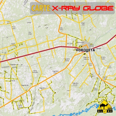 Paraguay - X-Ray Globe - 1 : 100 000 TOPO Relief