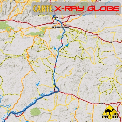 Algérie - X-Ray Globe - 1:100 000 TOPO Relief