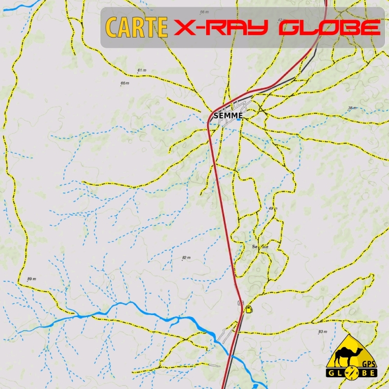 Côte d'Ivoire - X-Ray Globe - 1 : 30 000 TOPO Relief