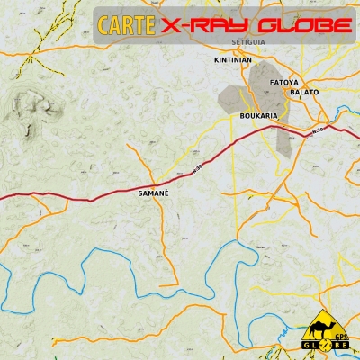 Guinée (Conakry) - X-Ray Globe - 1 : 100 000 TOPO Relief