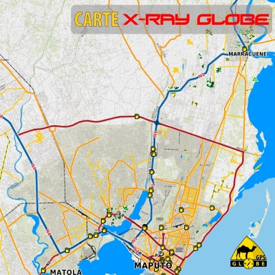 Mozambique - X-Ray Globe 1 : 100 000 TOPO RELIEF